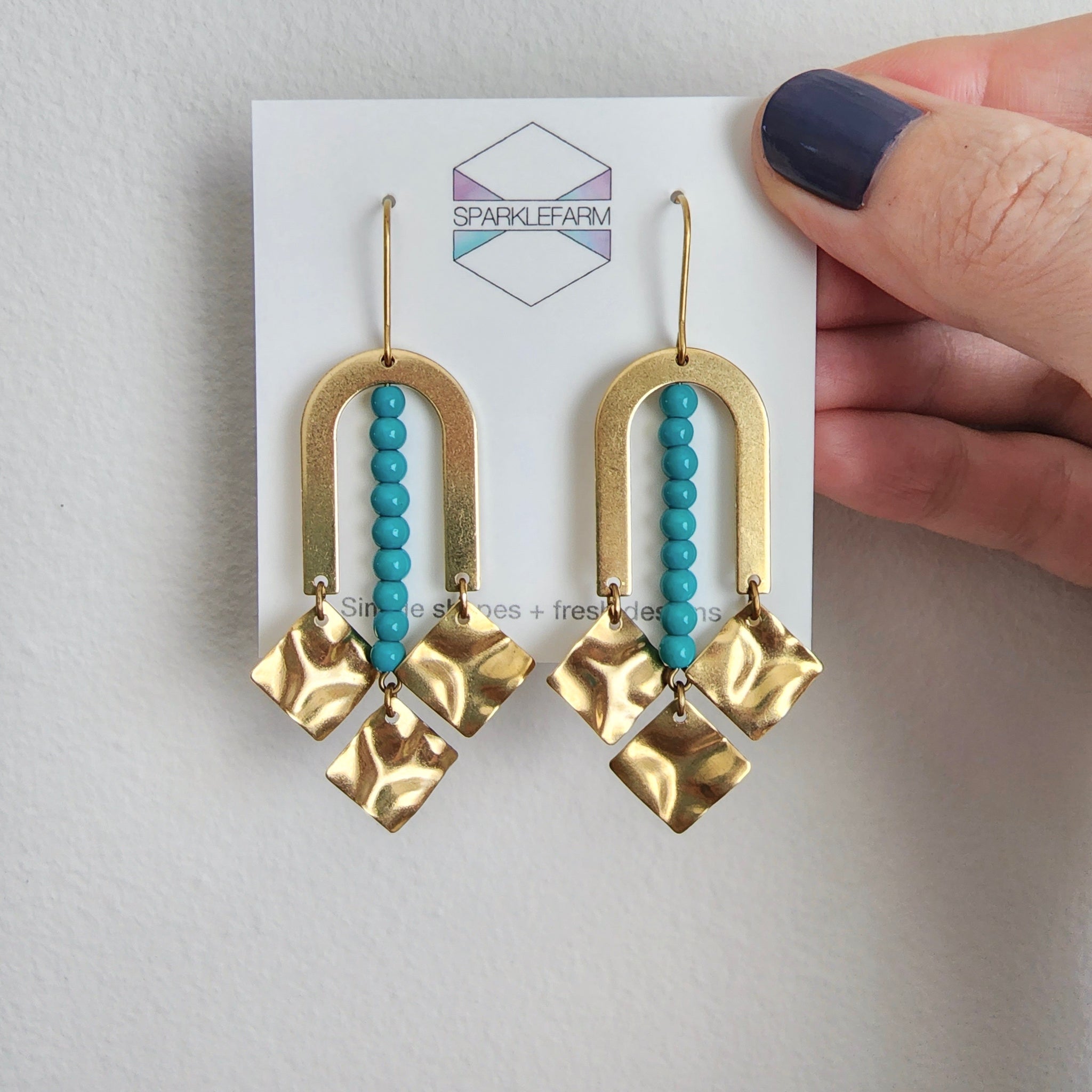 SHIMMER CHANDELIER EARRINGS