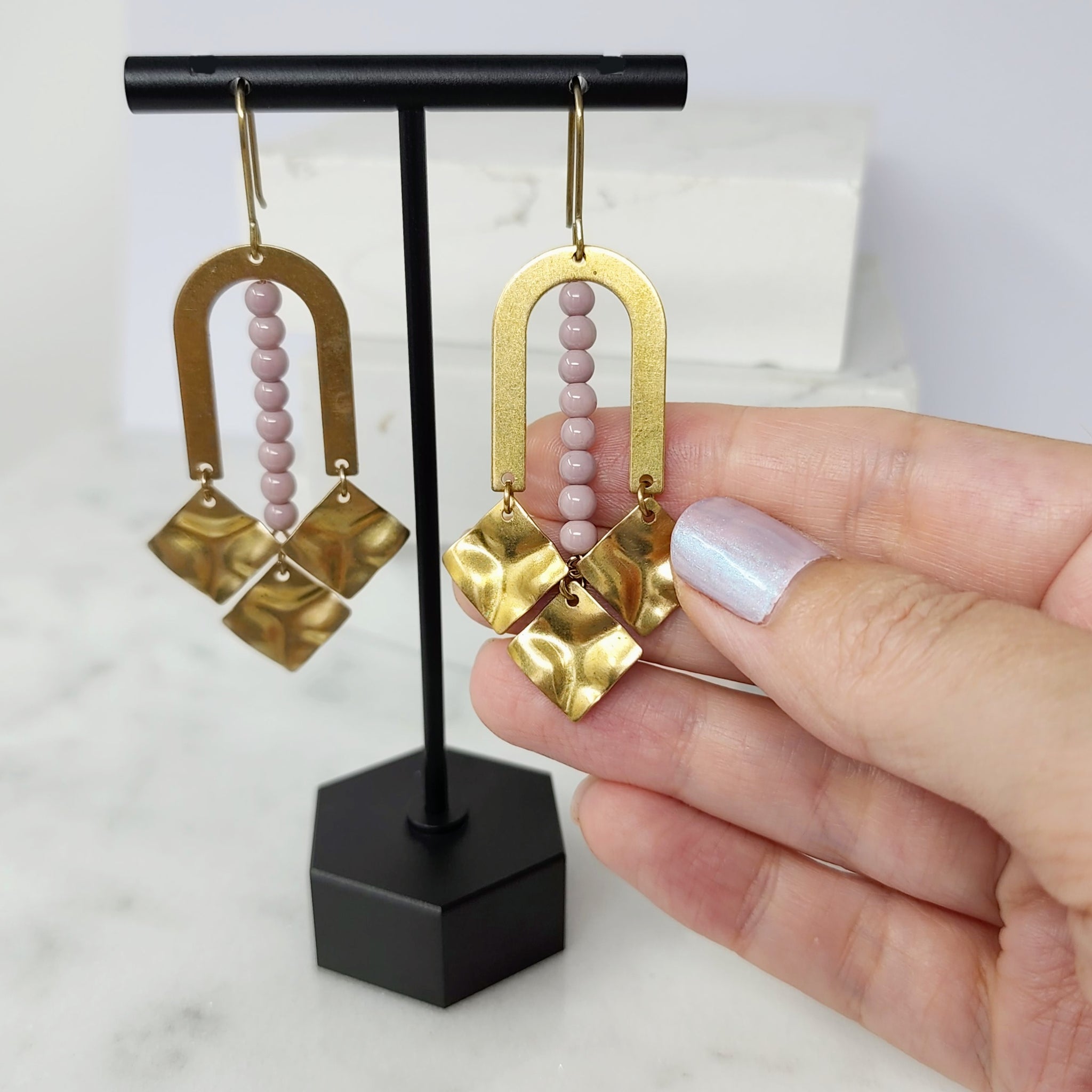 SHIMMER CHANDELIER EARRINGS