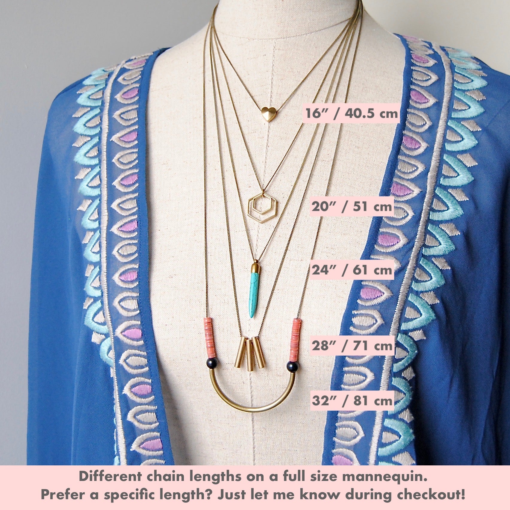 MULTICOLORED VINTAGE BEAD AND BRASS NECKLACE