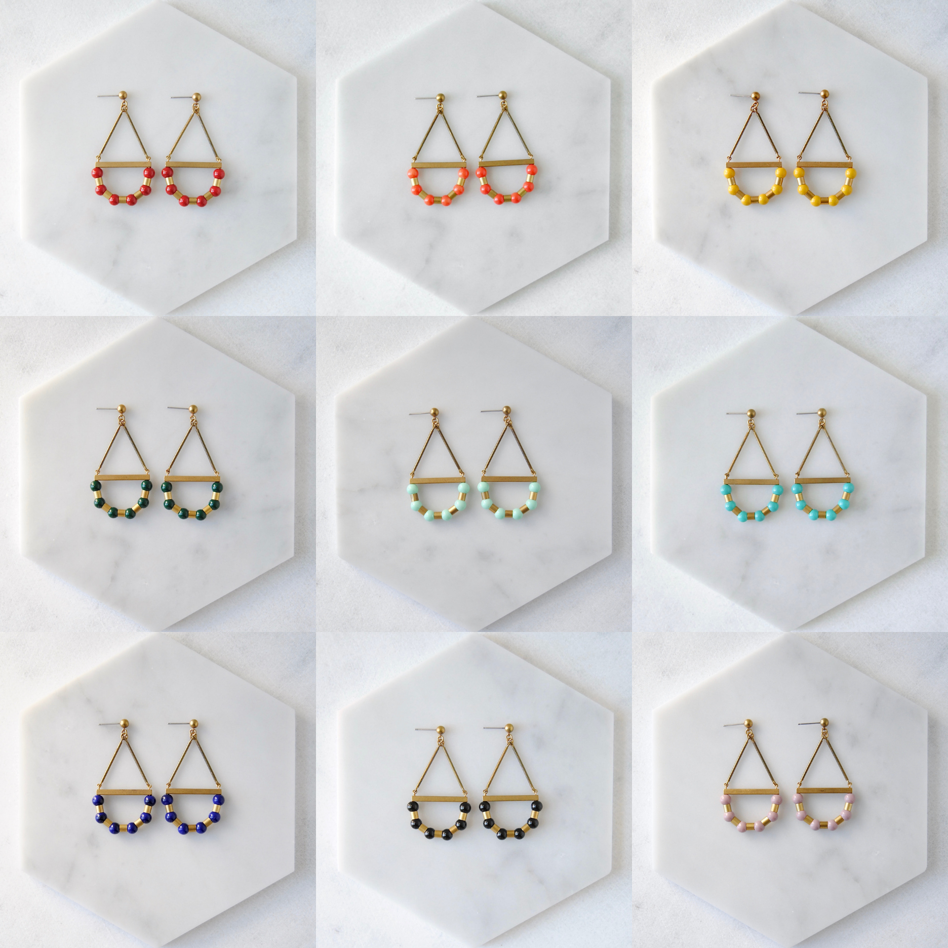 COLORFUL CURVE EARRINGS