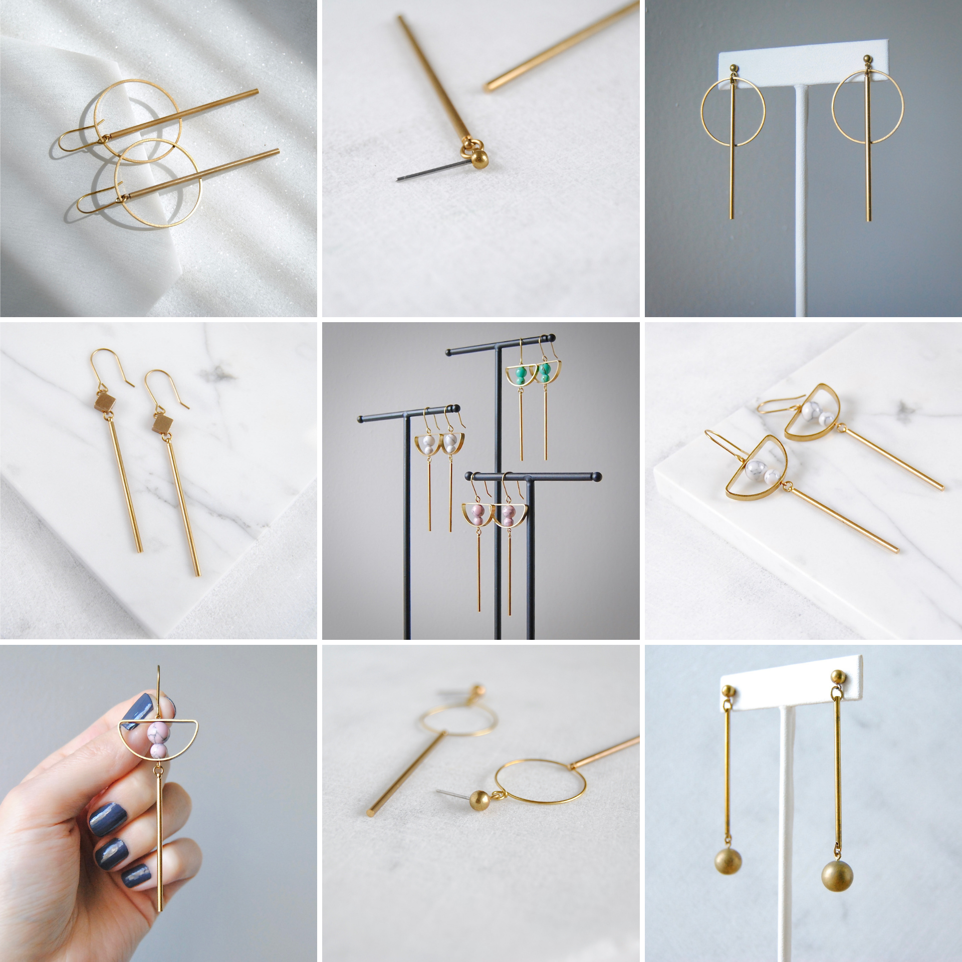 MANY BAR EARRING STYLES AVAILABLE